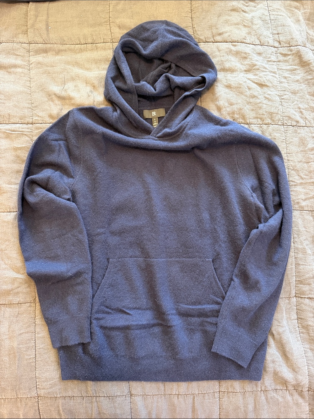 Banana Republic Navy Blue Hooded Pullover Sweater